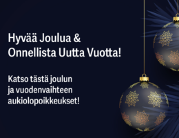 PTA-Putki, joulun aukioloajat